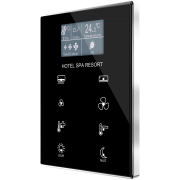 TMD Display One -  Емкостный комнатный контроллер KNX, хромированная окантовка