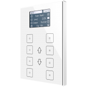 TMD Display View -  Емкостный комнатный контроллер KNX,  Белая,  алюминиевая окантовка