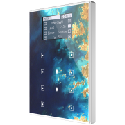 TMD Display View -  Емкостный комнатный контроллер KNX,  Custom,  алюминиевая окантовка