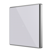 Square TMD - ёмкостная квадратная панель с датчиком температуры, 1 кнопка, серебристый