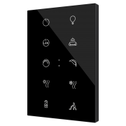 Flat XL, емкостной сенсорный переключатель с подсветкой из с датчиком приближения и плоским дизайном (9 мм) в формате XL, 10 кнопок, custom